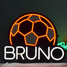 Futbol + nombre  LED personalizalo