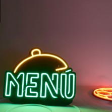 Menú  LED restaurante