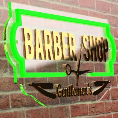 Barber Shop Neón