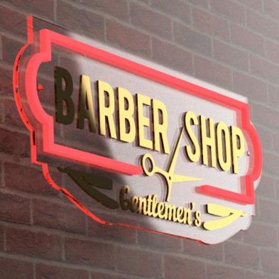Barber Shop Neón