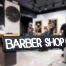 Barber Shop Neón PVC